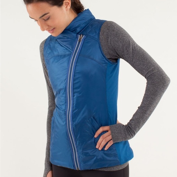 Lululemon What The Fluff Vest in Limitless Blue - Picture 1 of 12